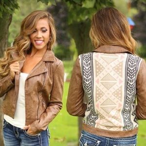 NWOT Anthropologie Vegan Leather Jacket